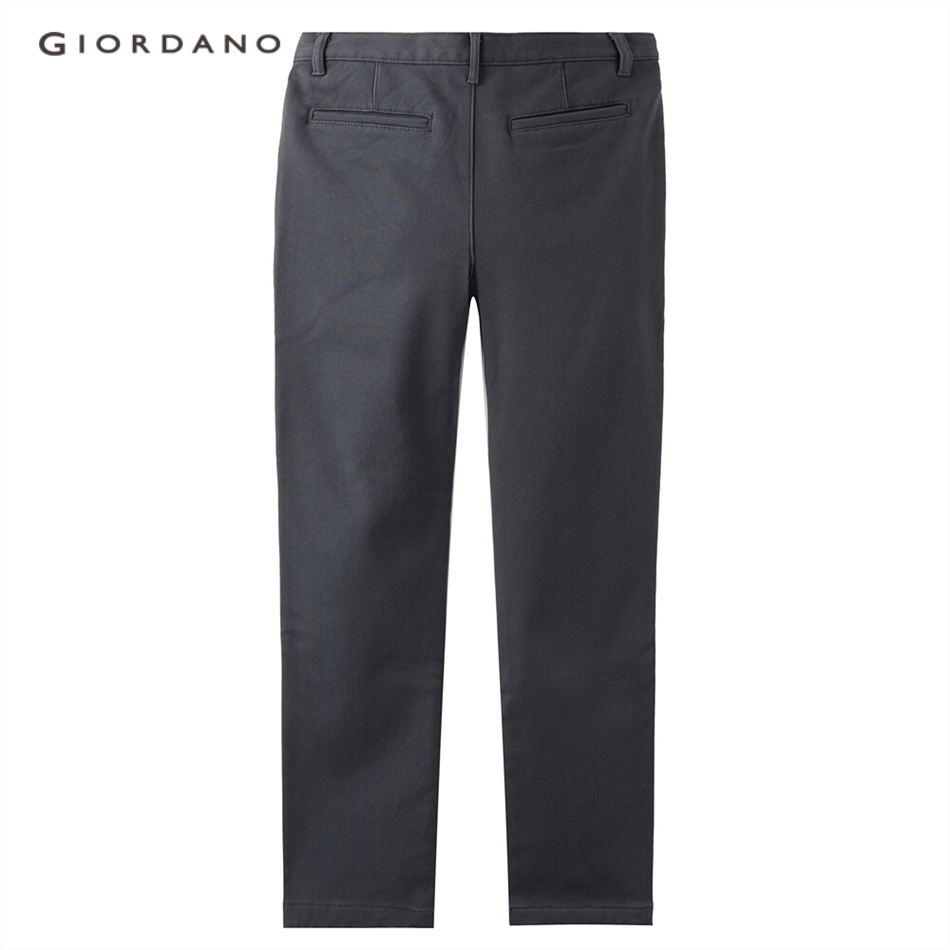 Quần Dài Giordano 01118601 Lót Lông Cừu Co Giãn Dày Dặn Dành Cho Nam