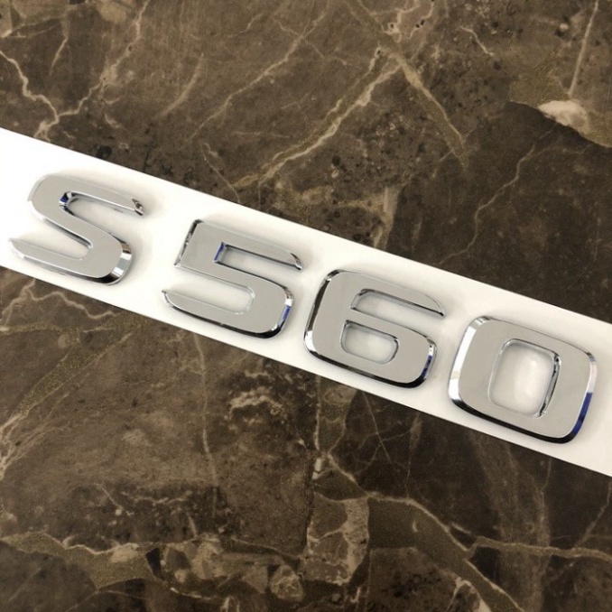 Sản Phẩm Decal tem chữ S560 dán trang trí đuôi xe ô tô Maybach (HÀNG LOẠI 1)