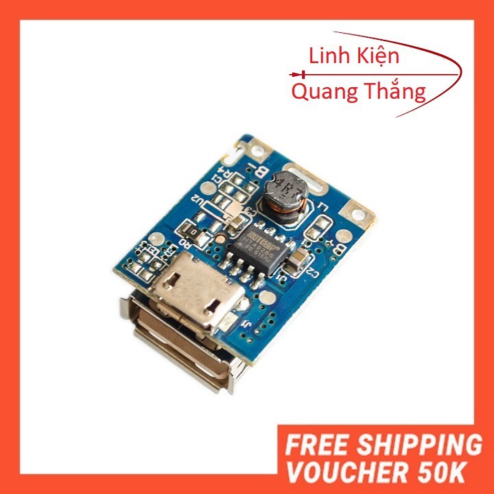 Mạch sạc dự phòng 5V-1A Mini Có led báo sạc