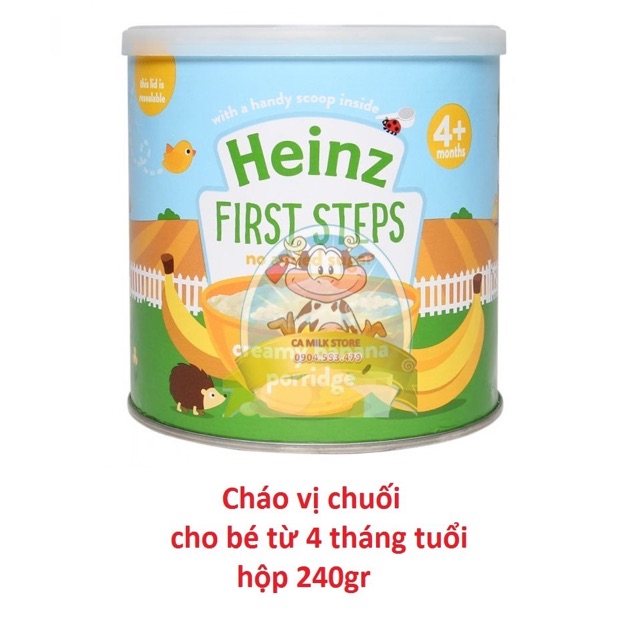 🍌[11/2021] Bột ăn dăm heinz hộp sắt - Uk