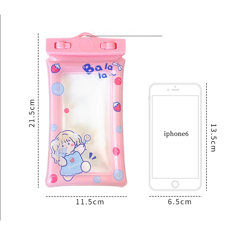 Túi Đựng Điện Thoại Chống Nước Dạng Phao Cute