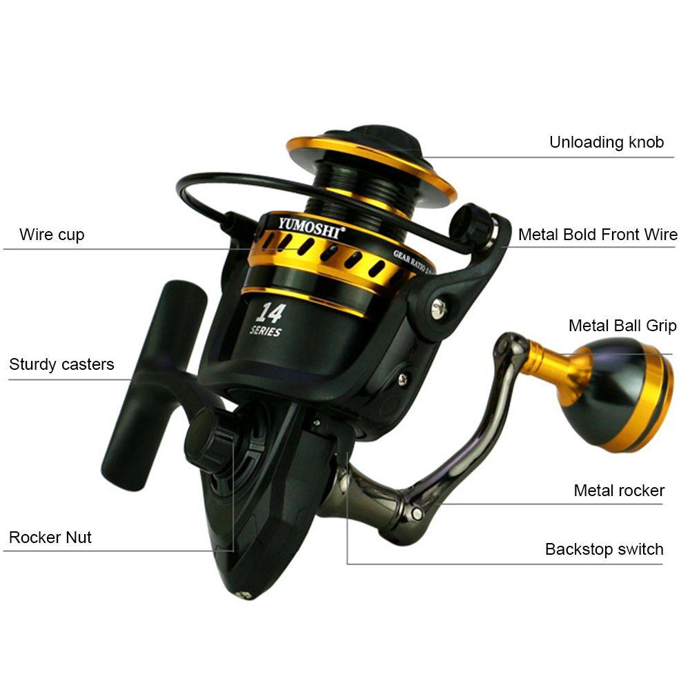 MAYSHOW Máy Câu Cá LT2000 Bằng Kim Loại Cao Cấp Chuyên Dùng