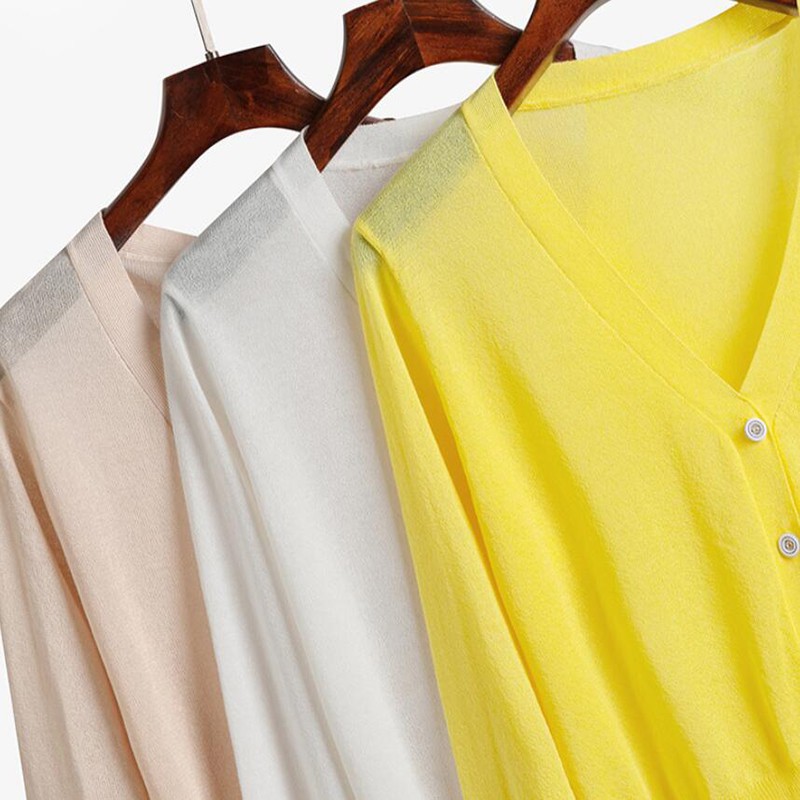 Áo Khoác Cardigan Dệt Kim Tay Dài Dáng Rộng Chống Nắng | BigBuy360 - bigbuy360.vn