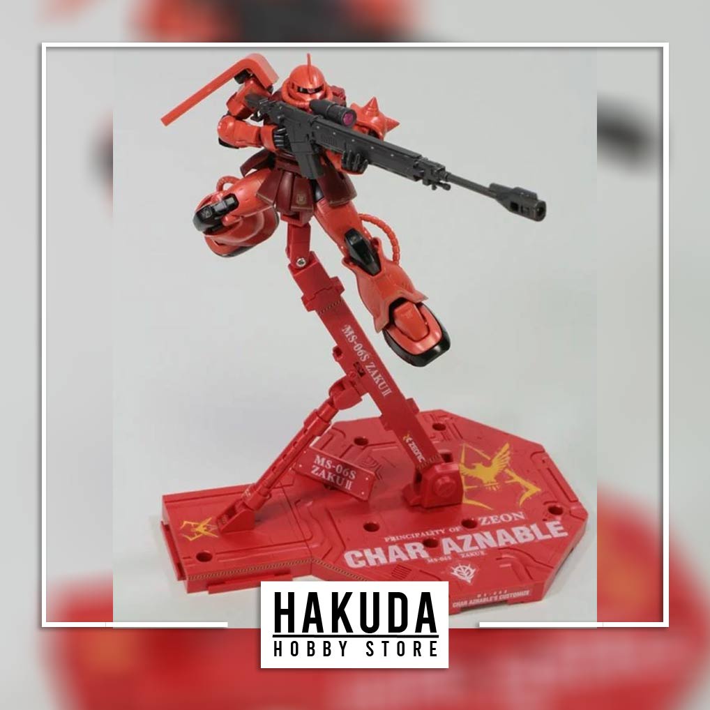 Action Base 1 Char Aznable Color - Giá trưng bày mô hình HG/RG/MG chính hãng Bandai Nhật Bản