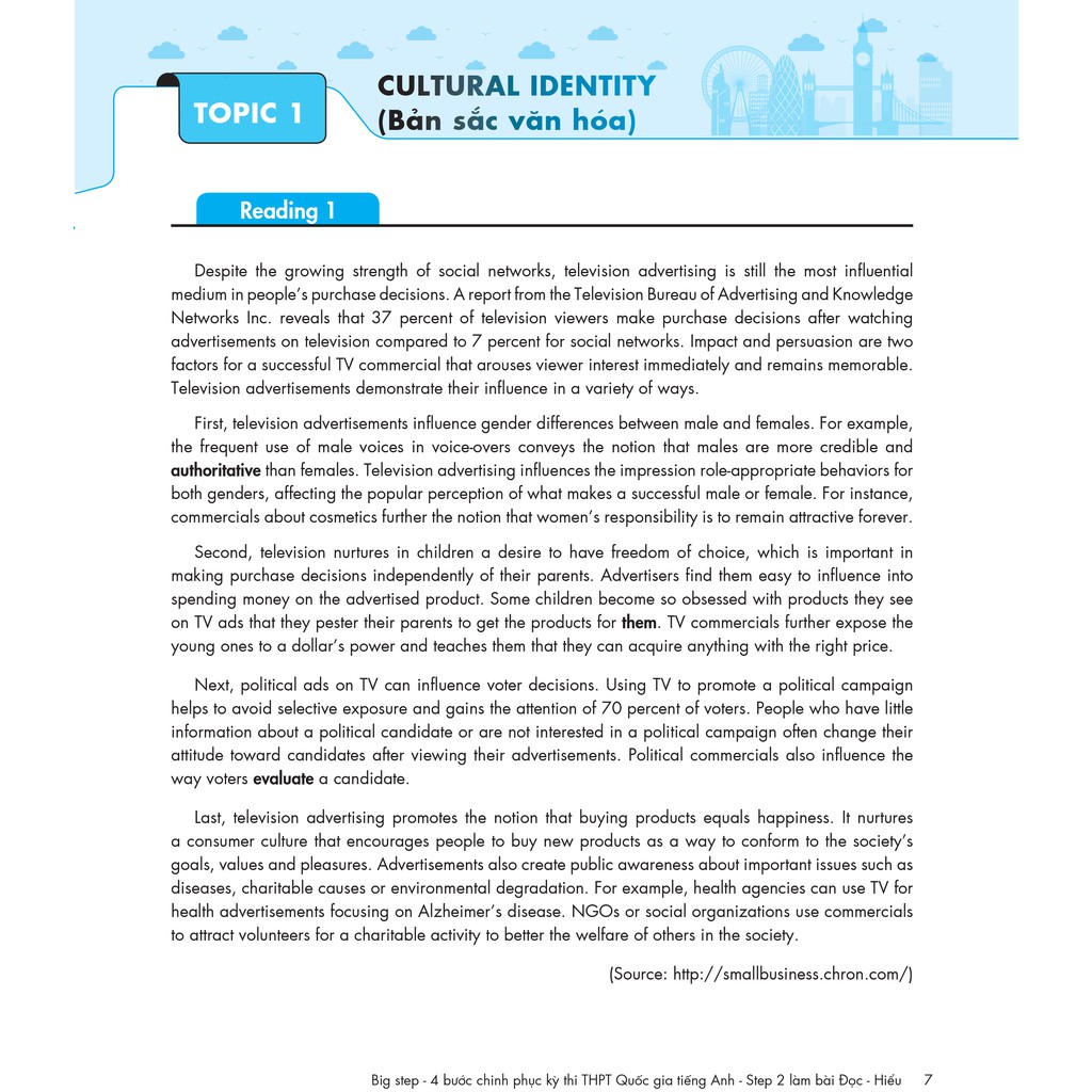 [Mã LIFE2410K giảm 10K đơn 20K] Sách Big step - 4 bước chinh phục kì thi THPT tiếng Anh - Step 2 làm bài đọc hiểu | BigBuy360 - bigbuy360.vn