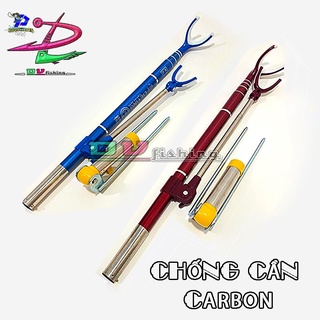 Chống cần câu đài LIEYING, câu đơn. Gác cần cadbon size 2m1-2m4