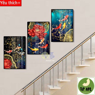Tranh treo cầu thang 🍁 Free Ship 🍁 tranh treo cầu thang tráng gương - tranh treo cầu thang đẹp, tranh cầu thang 3d