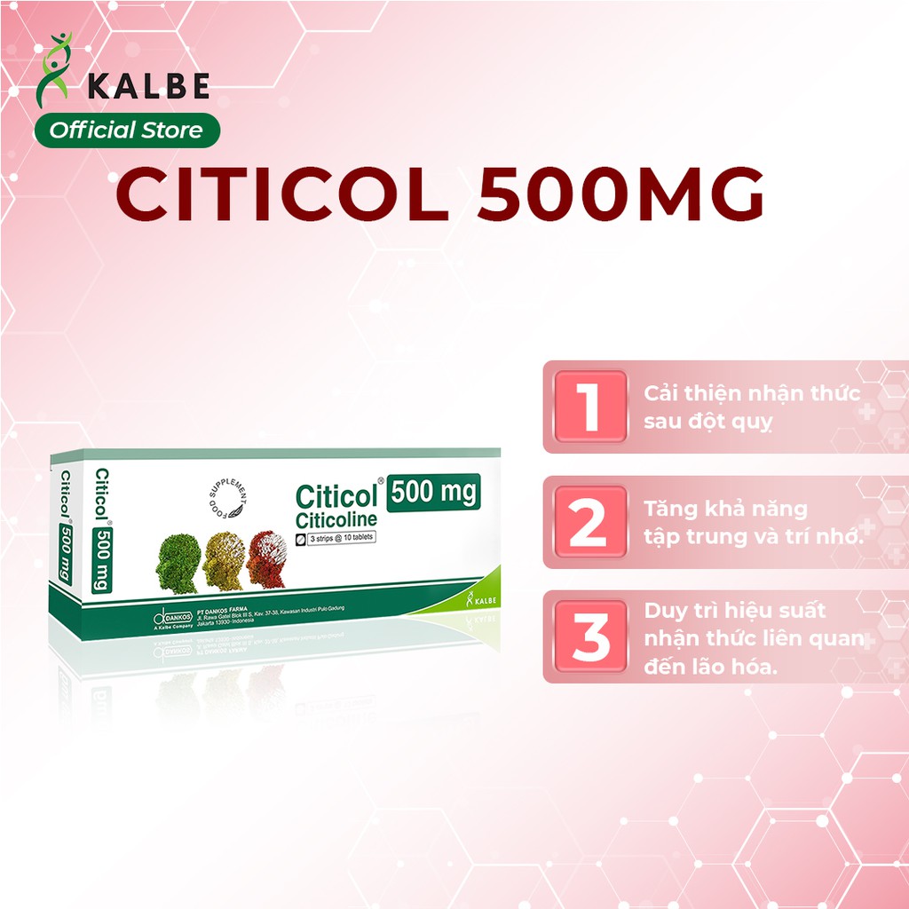 Thực phẩm dinh dưỡng Citicol 500mg - Cải thiện chức năng não bộ