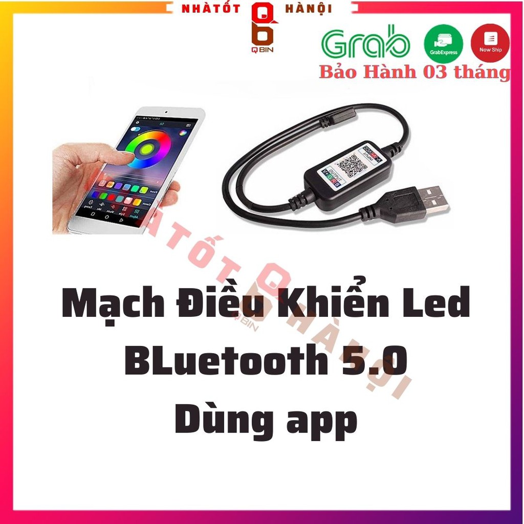 Mạch điều khiển đèn led tiktok LED RGB nhiều màu Remote hoặc Bluetooth sử dụng app dễ dàng