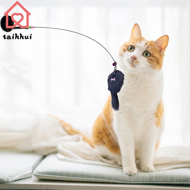 Gậy Lông Vũ Cầm Tay Với Dây Thép Lông Vũ Vui Nhộn Cho Mèo Cưng