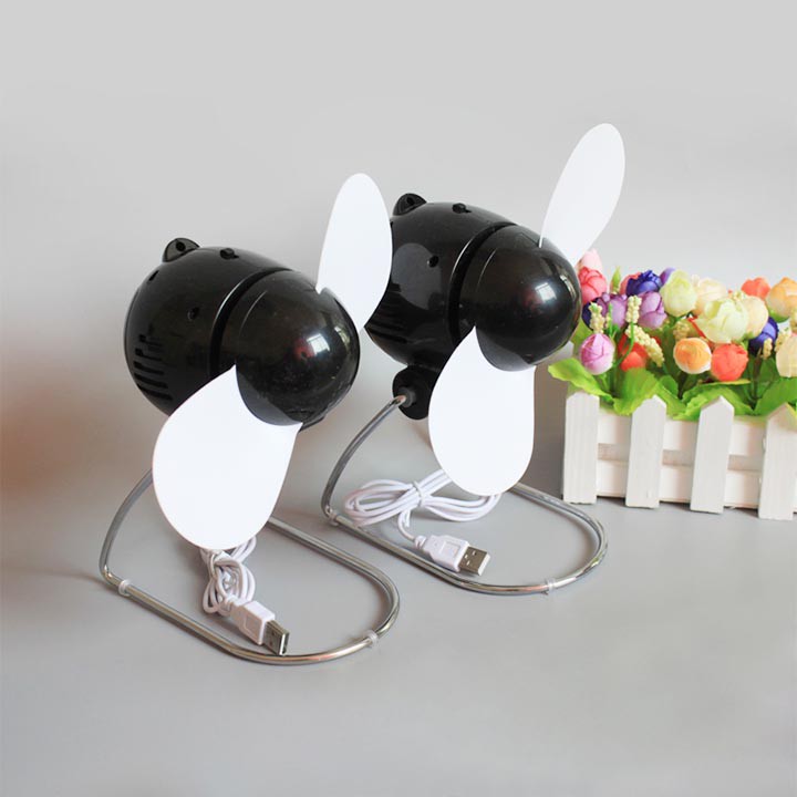 [ Xả Kho - Thanh Lý ] Quạt Con Cóc Mini Cắm Cổng USB - Kiểu Giáng Retro Hoài Cổ - Cắm USB Hoặc Dùng Pin Tiểu AA