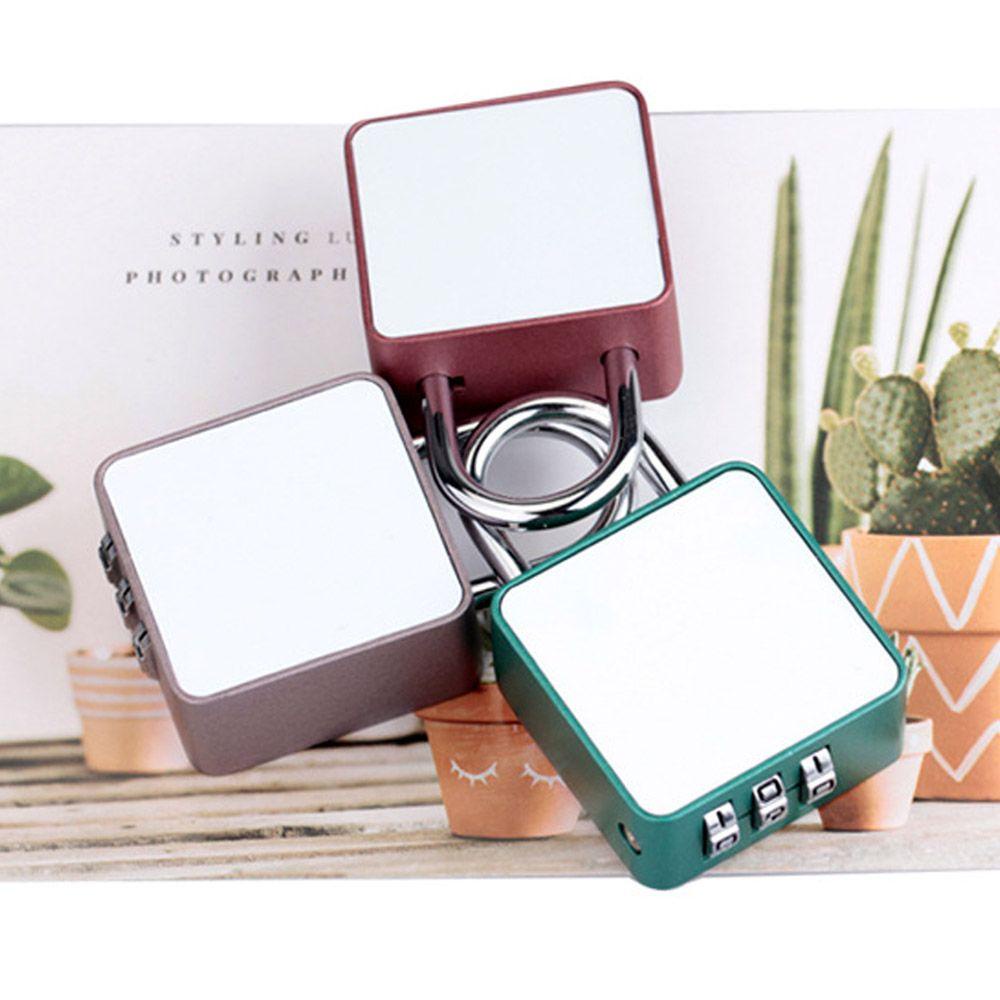 ZAIJIE24 Ổ Khóa Mật Khẩu 3 Chữ Số Mini Dễ Thương