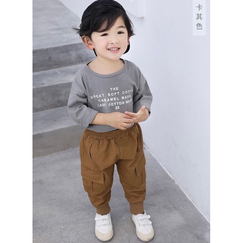 quần jogger kaki cho bé trai