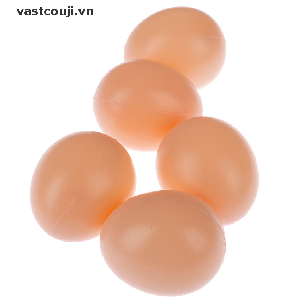 Set 5 Quả Trứng Gà Giả Bằng Nhựa Trang Trí Tiệc