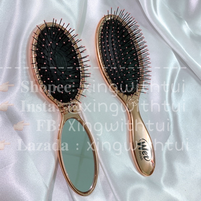 LƯỢC CHẢI TÓC WETBRUSH DETANGLER ELECTROPLSTE LIGHT PINK - CÓ SẴN
