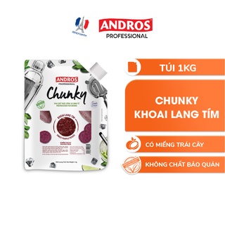 Mứt Trái Cây Pha Chế Khoai Lang Tím - Có miếng trái cây thật - ANDROS CHUNKY - 1kg