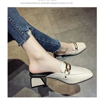Giầy sục nữ đế vuông 5 cm