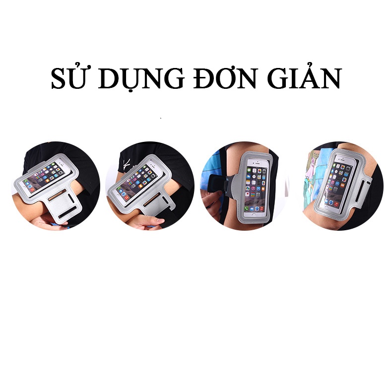 Bao Đeo Tay Điện Thoại Chạy Bộ Thể Dục Siêu Mỏng Nhẹ