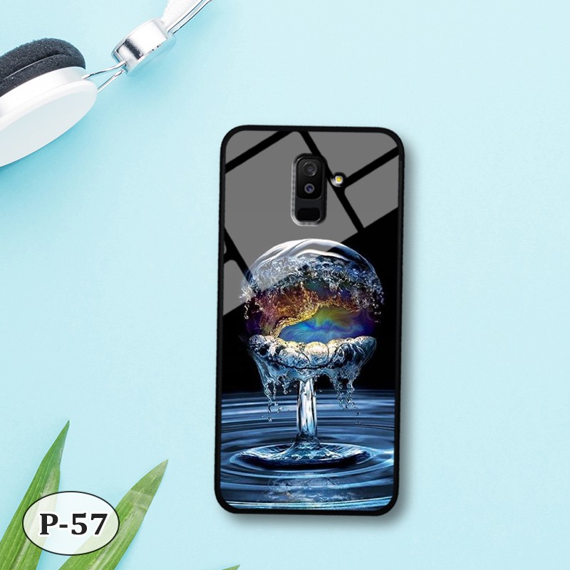 Ốp lưng kính Samsung A6 Plus 2018- hình 3D