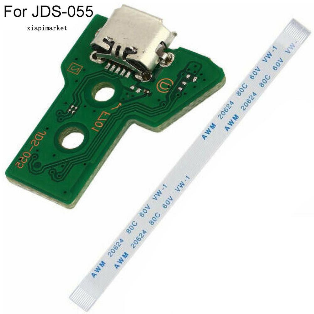 Mạch cổng sạc USB 12pin kèm dây cáp chuyên dụng dành cho bộ điều khiển Sony PS4 xp030 jds-040 jds-055