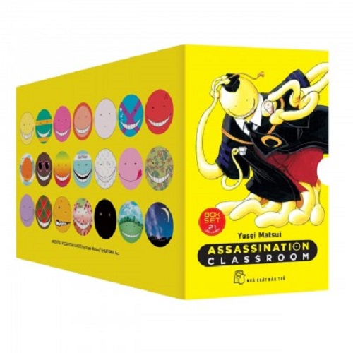 Sách - Boxset ASSASSINATION CLASSROOM - Trọn Bộ 21 Tập - Tặng Kèm Lịch Mini + Poster