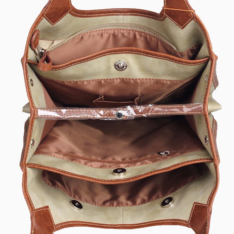 Đa lớp Túi bé cao cấp cảm nhận tập tin A4 đồ sộ, phụ nữ trường đại học da, nghề | BigBuy360 - bigbuy360.vn