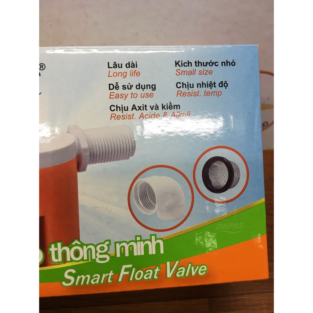 Van Phao nhựa tự động Onpas Phi 27 (Van phao thông minh)