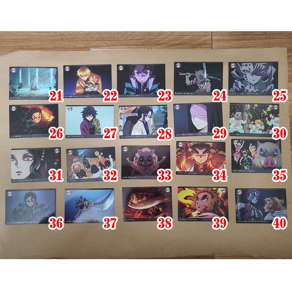 Thẻ Calbee Thanh Gươm Diệt Quỷ Chính Hãng Nội Địa Nhật