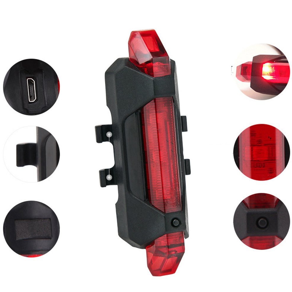 Đèn Đuôi Xe Đạp 5 Bóng Led Có Cổng Sạc Usb | BigBuy360 - bigbuy360.vn