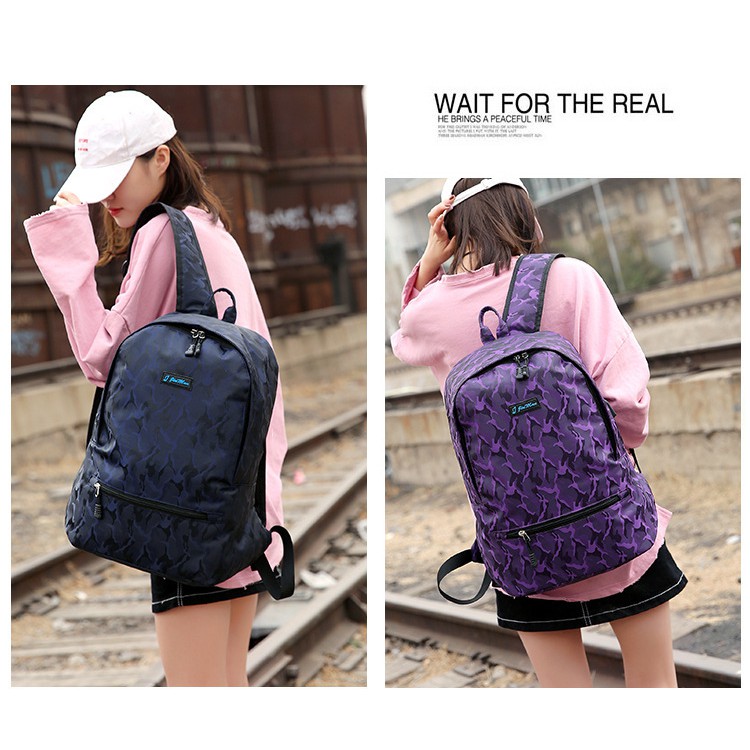 Balo Nam Nữ Camo Vải Oxford Chống Nước, Chống Thấm JM1818 – Video Thật