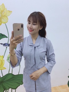 Bộ lam đi chùa, bộ phật tử cao cấp