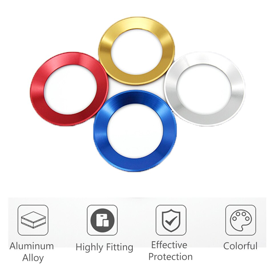 Miếng Dán Hợp Kim Nhôm Trang Trí Vô Lăng Xe Hơi Volkswagen VW Passat b7 b8 Bora POLO GOLF 6 7 Jetta MK6 Tiguan CC Scirocco