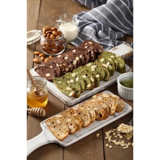 BÁNH BISCOTTI nguyên cám 100% mix 3 vị 500g