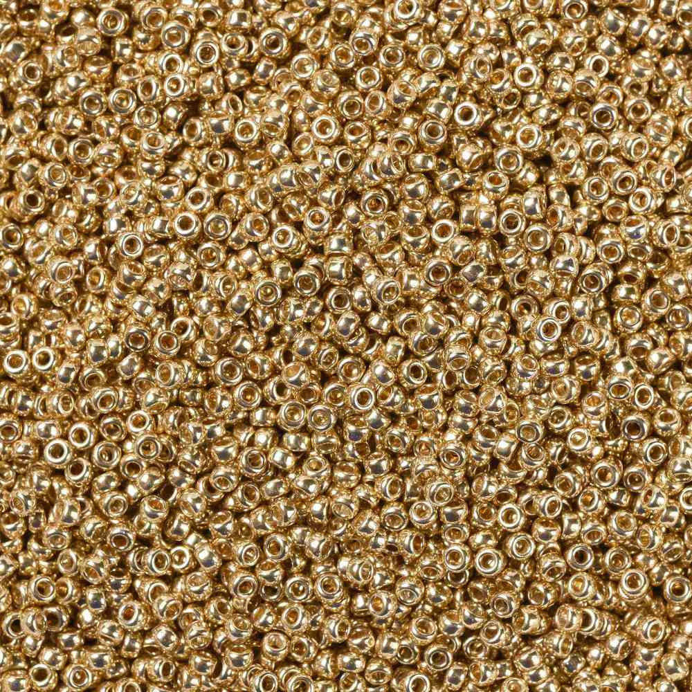 Set 5555 Hạt Cườm Tròn Mạ Vàng Dùng Làm Đồ Trang Sức 0.7mmabout 5555G/Chai 10G