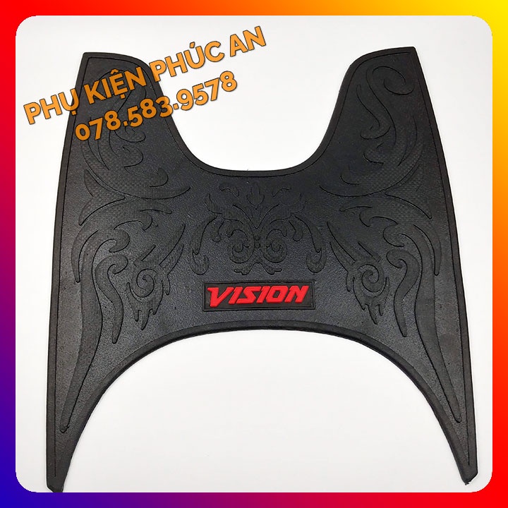 Thảm lót CAO SU trải sàn xe VISION gác để chân trước 2011 2012 2013 2014 2015 2016 2017 2018 2019 2020 2021 2022 2023