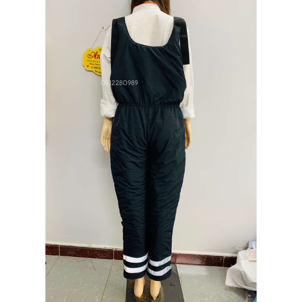 Yếm bảo hộ trong kho đông lạnh -35 độ dày dặn ấm áp _ Hình chụp thật