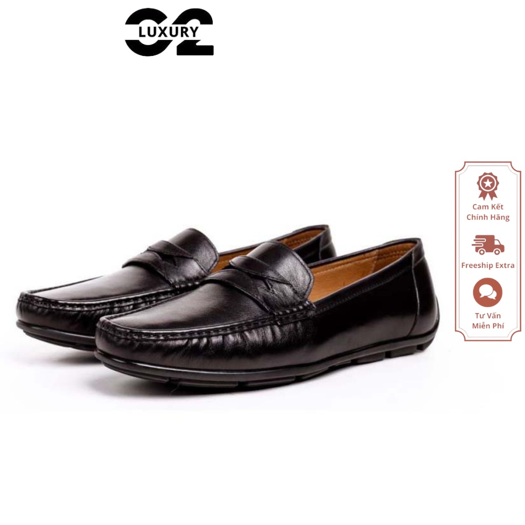 Giày lười nam Luxury dáng Moccasin Shoes BL030-3A giày da công sở chất liệu da bò thật nhiều size