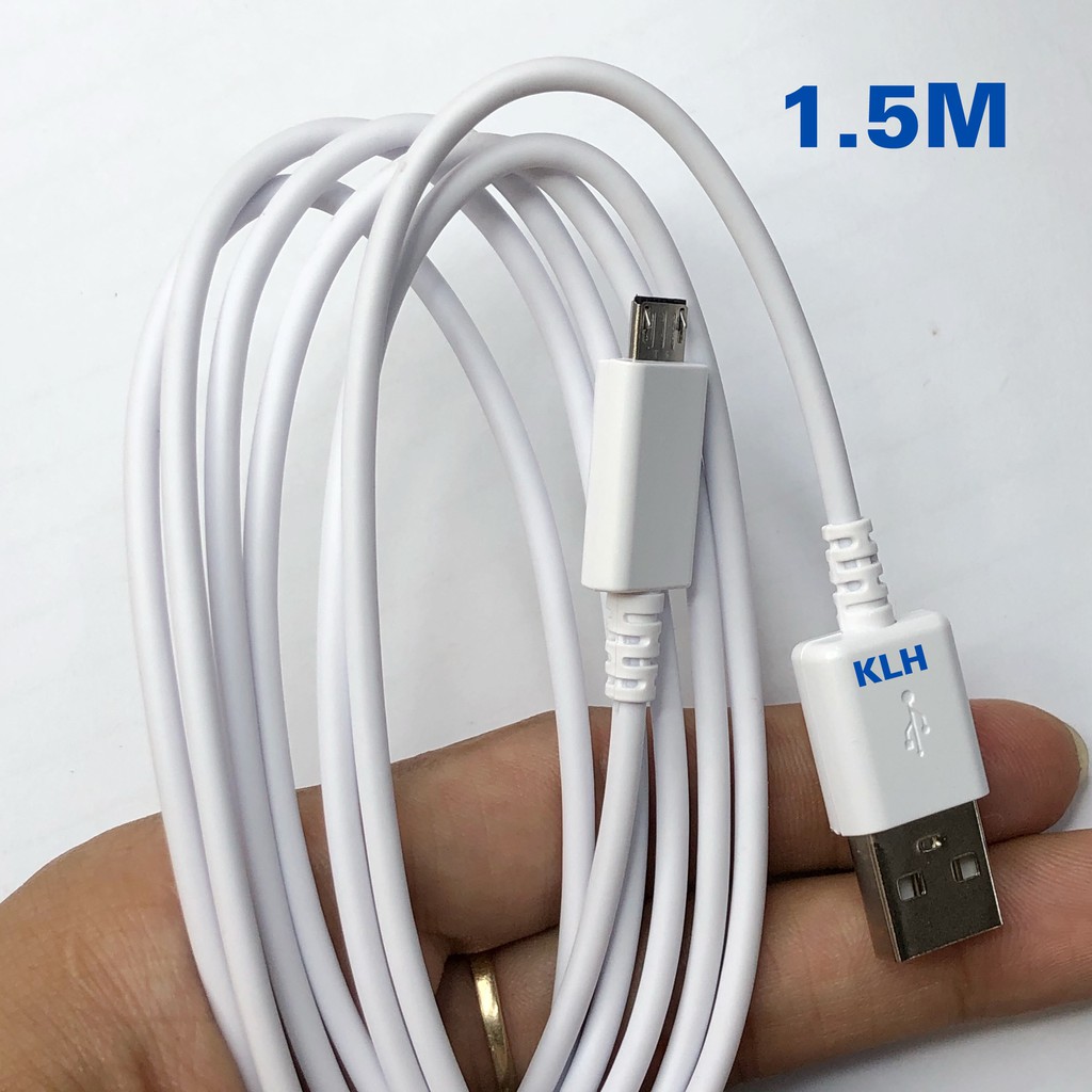 Dây cáp sạc nhanh chân micro KLH-SAM dùng cho samsung, oppo, vivo, huawei độ dài tiêu chuẩn 1m và 1,5m KLH