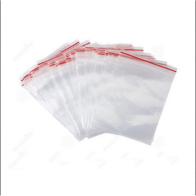100g Túi zip chỉ đỏ loại dày đẹp - Ấn vào chọn size