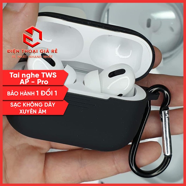 [ĐỊNH VỊ, ĐỔI TÊN] Tai Nghe Bluetooth 5.0 TWS AP PRO (True Wireless Stereo) Giá Rẻ Chất âm tốt, Chống ồn