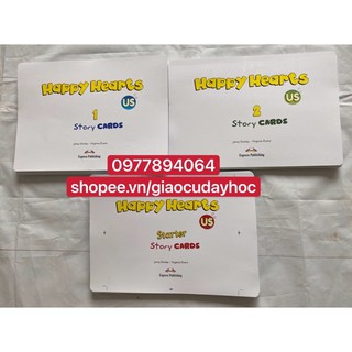 Flashcards Story Cảd Happy Hearts Stater 1-2 -Size A4