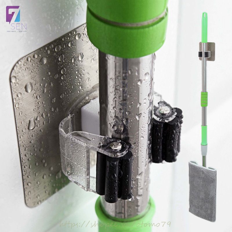 Móc Dán Treo Chổi Lau Nhà Loại Miếng Dán Cao Cấp Siêu Chắc