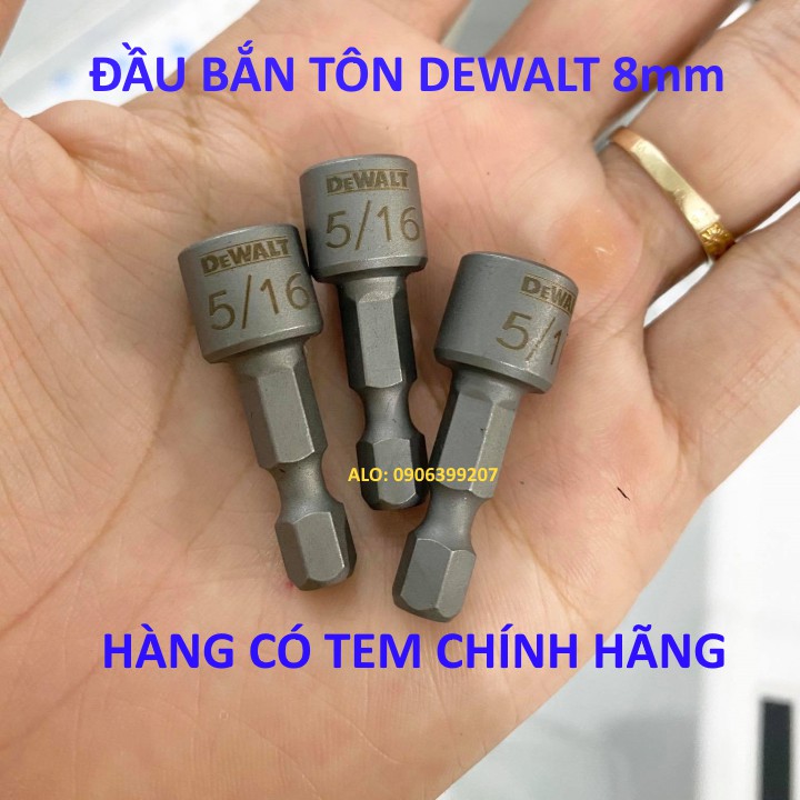 đầu chụp bắn tôn DeWALT 8mm