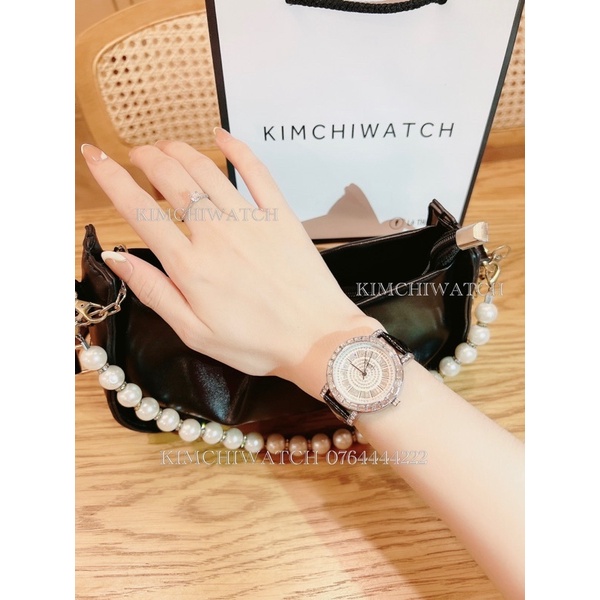 FREESHIP ẢNH THÂT - Đồng hồ nu piaget dây da bóng nhẹ mặt full đá độc lạ