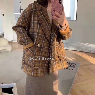 Áo khoác dạ kẻ caro