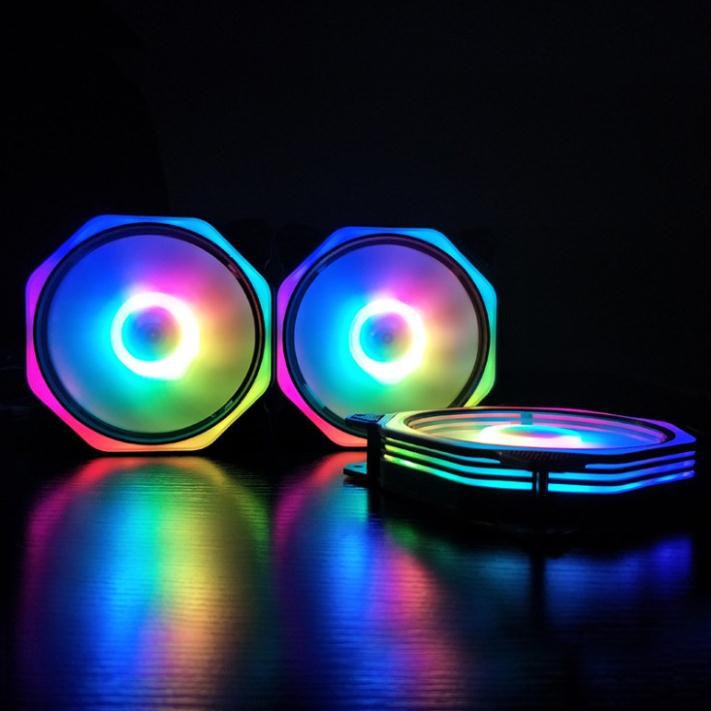 Quạt Tản Nhiệt, Fan Led RGB Coolmoon V8 Plus