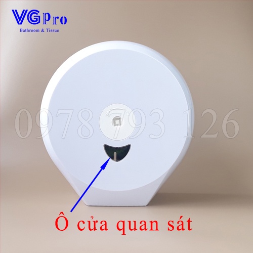 Hộp Đựng Giấy Vệ Sinh Công Nghiệp Cuộn Lớn VG 35 Treo Tường Trong Nhà Vệ Sinh, VGpro Cung Cấp Buôn Sỉ Lẻ