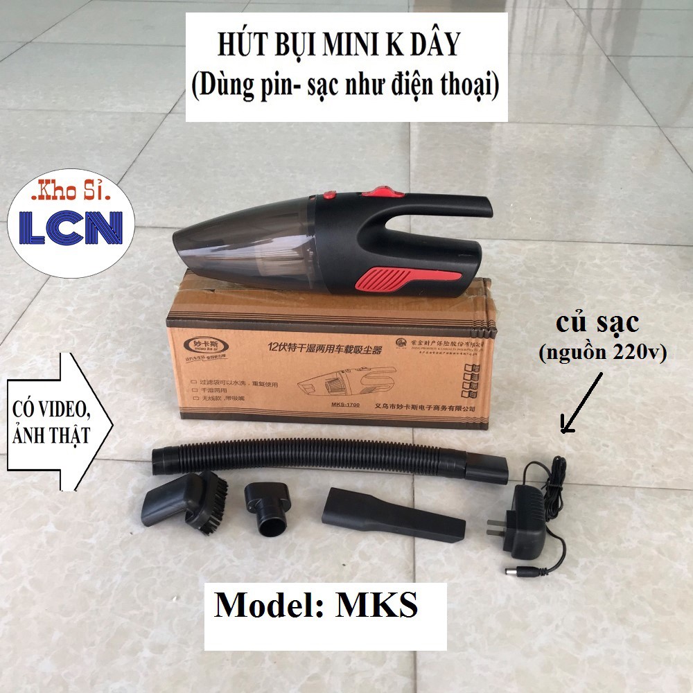 Máy hút bụi cầm tay mini không dây R-6053 SG