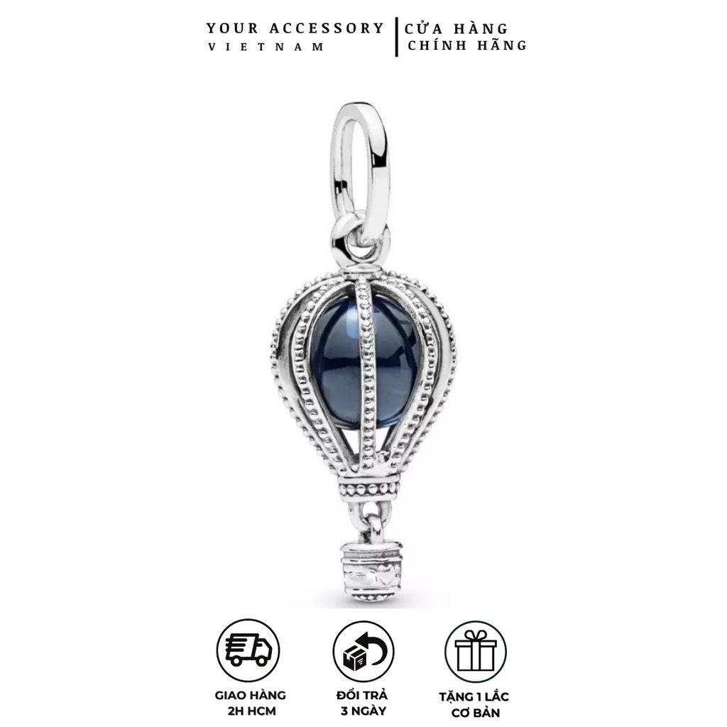 [Hạt charm bạc 925] [Hạt charm pandora] Hạt charm đính đá kiểu Pandora cao cấp YAC13