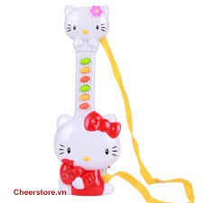 Đồ chơi đàn guitar Mèo Kitty dùng pin có nhạc tiếng Việt